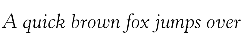 Preview of FONTSPRING DEMO - Hastings Old Style Pro Italic font