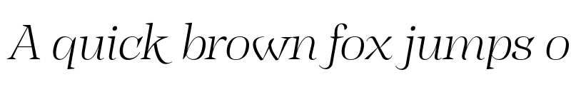 Preview of FONTSPRING DEMO - Head Extra Light It Italic font