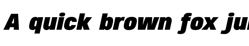 Preview of FONTSPRING DEMO - Heading Pro Double Black Italic font