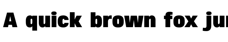 Preview of FONTSPRING DEMO - Heading Pro Double Black Regular font