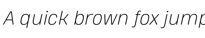 Preview of FONTSPRING DEMO - Heading Pro Double ExtraLight Italic font