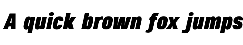 Preview of FONTSPRING DEMO - Heading Pro Medium Black Italic font