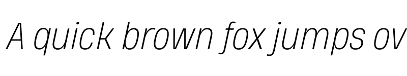 Preview of FONTSPRING DEMO - Heading Pro Medium ExtraLight Italic font