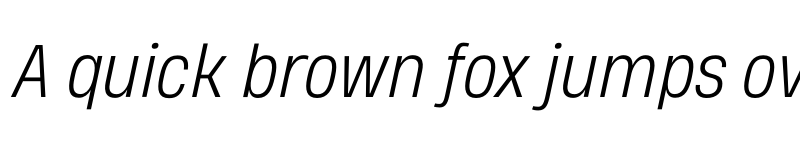 Preview of FONTSPRING DEMO - Heading Pro Medium Light Italic font