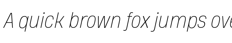 Preview of FONTSPRING DEMO - Heading Pro Medium Thin Italic font