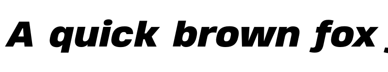 Preview of FONTSPRING DEMO - Heading Pro Treble Heavy Italic font