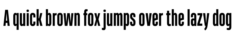 Preview of FONTSPRING DEMO - Heading Pro Ultracomp Bold font