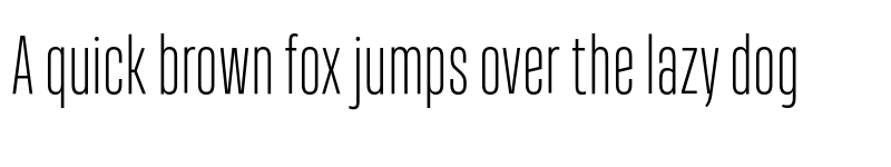 Preview of FONTSPRING DEMO - Heading Pro Ultracomp ExtLt Regular font