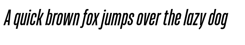 Preview of FONTSPRING DEMO - Heading Pro Ultracomp Italic font