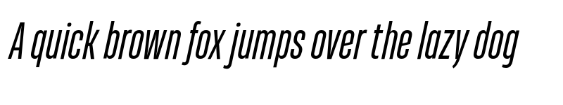 Preview of FONTSPRING DEMO - Heading Pro Ultracomp SemLt Italic font