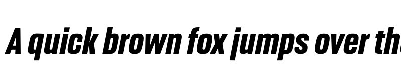 Preview of FONTSPRING DEMO - Headlines Bold Italic font