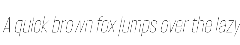 Preview of FONTSPRING DEMO - Headlines Thin Italic Regular font