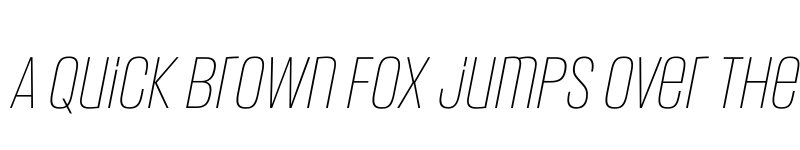 Preview of FONTSPRING DEMO - Headlines Uni B Light Italic Regular font
