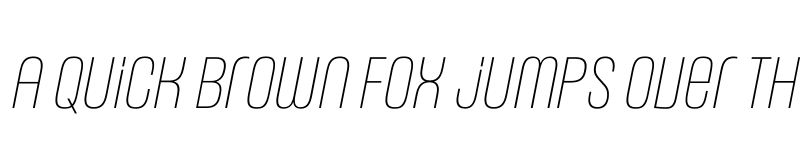 Preview of FONTSPRING DEMO - Headlines Uni C Light Italic Regular font