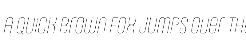 Preview of FONTSPRING DEMO - Headlines Uni C Thin Italic Regular font