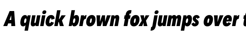 Preview of FONTSPRING DEMO - Heavy Cn It Italic font