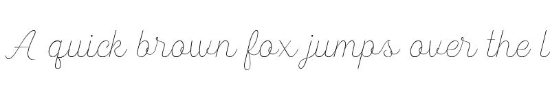 Preview of FONTSPRING DEMO - Heiders Script R Line R Line font