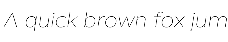 Preview of FONTSPRING DEMO - Helios Antique Thin Italic Regular font