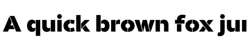 Preview of FONTSPRING DEMO - Helios Stencil Heavy Regular font