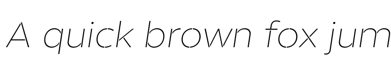 Preview of FONTSPRING DEMO - Helios Stencil Ultra Light It Regular font