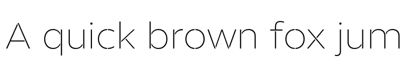 Preview of FONTSPRING DEMO - Helios Stencil Ultra Light Regular font