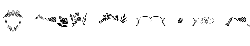 Preview of FONTSPRING DEMO - Hello My Love Ornaments Regular font