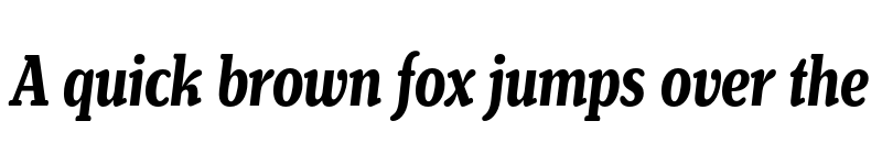 Preview of FONTSPRING DEMO - Henriette Compressed Bold Italic font