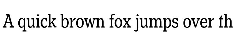 Preview of FONTSPRING DEMO - Henriette Compressed Regular font