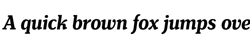 Preview of FONTSPRING DEMO - Henriette Condensed Bold Italic font