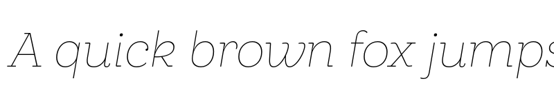 Preview of FONTSPRING DEMO - Hernandez Niu ExtraLight Italic Regular font