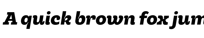 Preview of FONTSPRING DEMO - Hernandez Niu UltraBold Italic Regular font