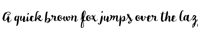 Preview of FONTSPRING DEMO - HMS Gilbert Brush Regular font