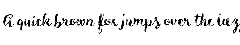 Preview of FONTSPRING DEMO - HMS Gilbert Dry Brush Regular font