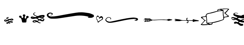 Preview of FONTSPRING DEMO - HMS Gilbert Ornaments Regular font