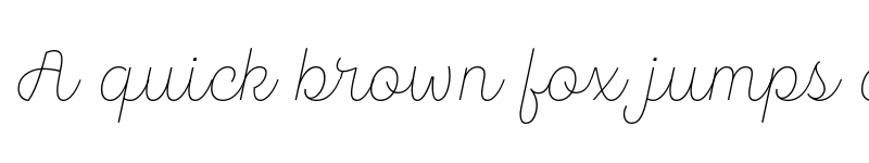 Preview of FONTSPRING DEMO - Hogar Script ExtraLight Regular font