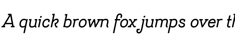 Preview of FONTSPRING DEMO - Hogar Slab SemiBold It Regular font