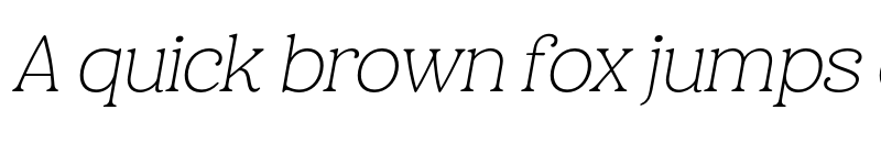Preview of FONTSPRING DEMO - Holimole Thin Ita Italic font