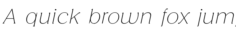 Preview of FONTSPRING DEMO - Honest Thin Italic font