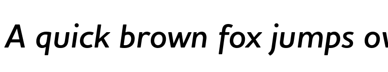 Preview of FONTSPRING DEMO - Houschka Alt Pro DemiBold Italic font