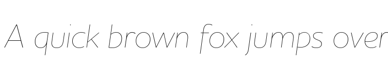 Preview of FONTSPRING DEMO - Houschka Alt Pro Thin Italic font