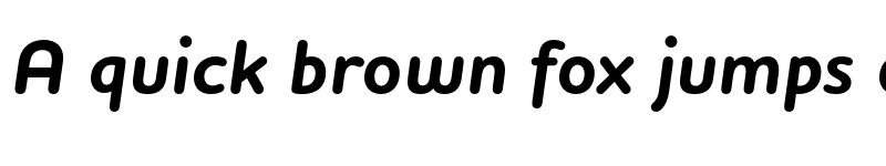 Preview of FONTSPRING DEMO - Houschka Rounded Bold Italic font