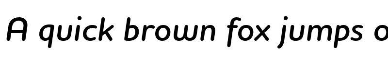 Preview of FONTSPRING DEMO - Houschka Rounded DemiBold Italic font