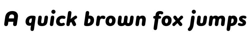 Preview of FONTSPRING DEMO - Houschka Rounded ExtraBold Italic font