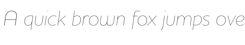 Preview of FONTSPRING DEMO - Houschka Rounded Thin Italic font