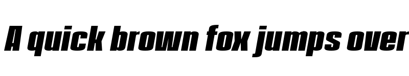 Preview of FONTSPRING DEMO - House Sans Compressed Ex Bold Italic font