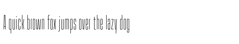 Preview of FONTSPRING DEMO - House Sans Compressed Thin Regular font