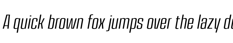 Preview of FONTSPRING DEMO - House Sans Cond Ultra Light Italic font