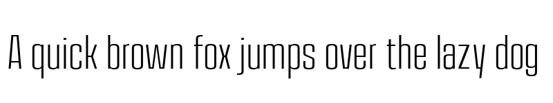 Preview of FONTSPRING DEMO - House Sans Condensed Ex Light Regular font