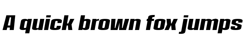 Preview of FONTSPRING DEMO - House Sans Condensed Extra Bold Italic font