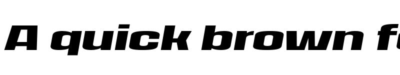 Preview of FONTSPRING DEMO - House Sans Expanded Black Italic font